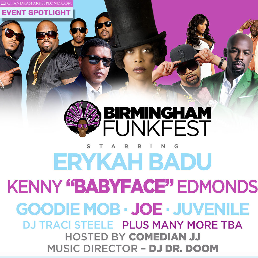 Erykah Badu and Babyface Headline the Birmingham Funkfest This Weekend