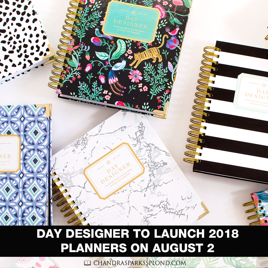 Day Designer to Launch 2018 Planners on August 2