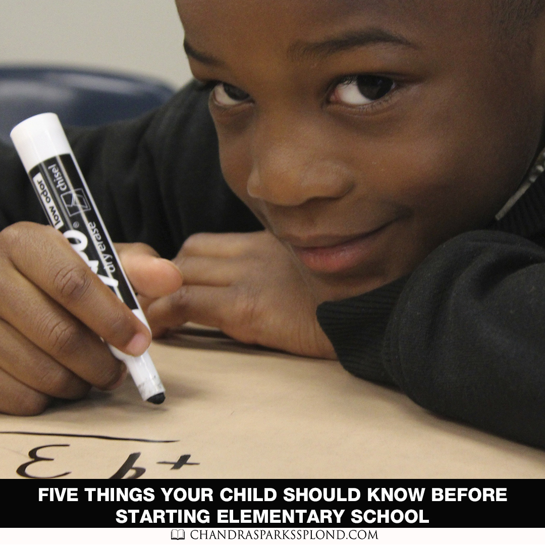 Five Things Your Child Should Know Before Starting Elementary School